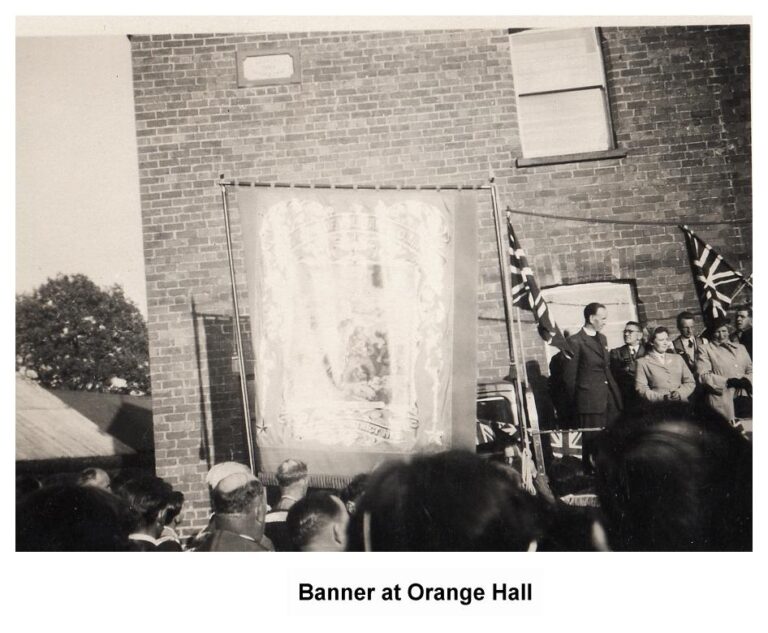 Banner at Orange Hall